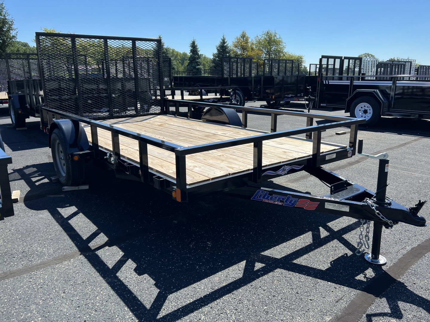 New 2026 Liberty 78" x 12' Single Axle Utility w/ Full Width Mesh Ramp