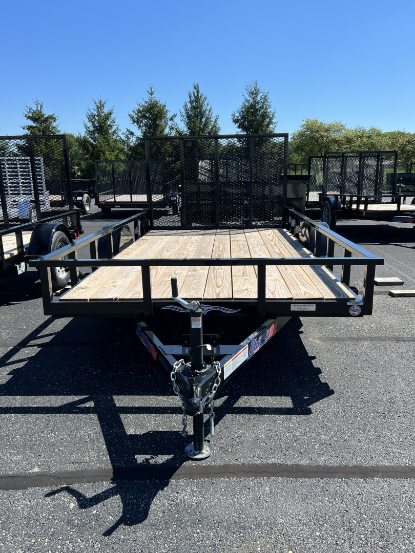 New 2026 Liberty 78" x 12' Single Axle Utility w/ Full Width Mesh Ramp