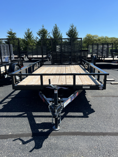 New 2026 Liberty 78" x 12' Single Axle Utility w/ Full Width Mesh Ramp