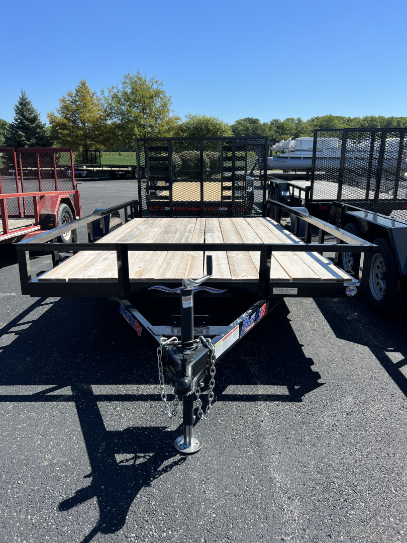 New 2026 Liberty 83" x 14' (12' + 2') Dovetail SA Utility w/ Full Width Mesh Ramps