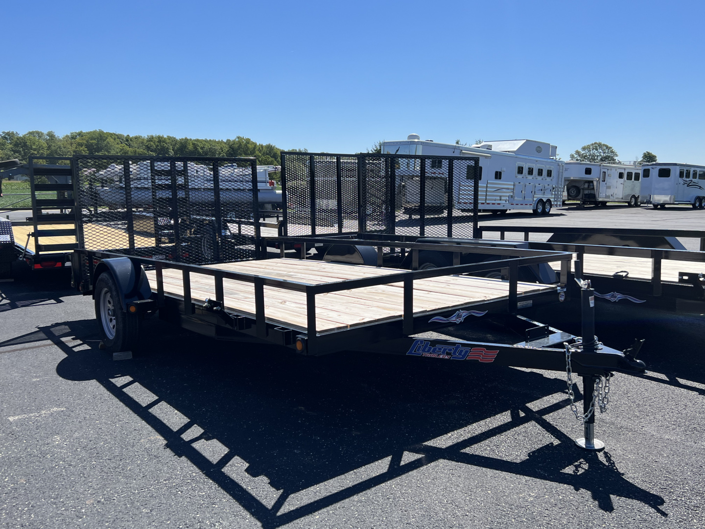 New 2026 Liberty 83" x 14' (12' + 2') Dovetail SA Utility w/ Full Width Mesh Ramps