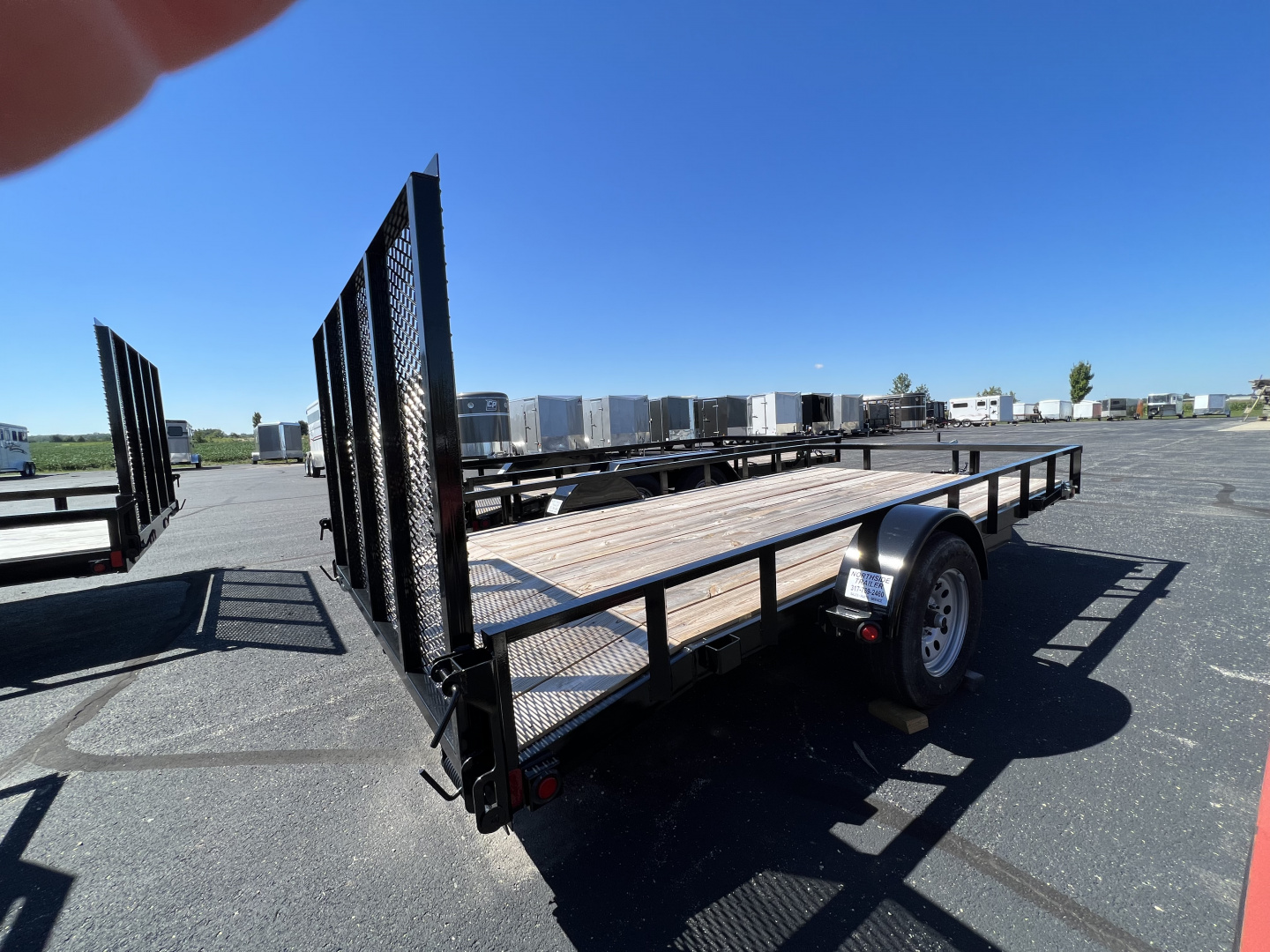 New 2026 Liberty 83" x 14' (12' + 2') Dovetail SA Utility w/ Full Width Mesh Ramps