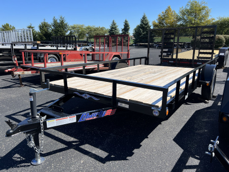 New 2026 Liberty 83  x 14' (12' + 2') Dovetail SA Utility w/ Full Width Mesh Ramps