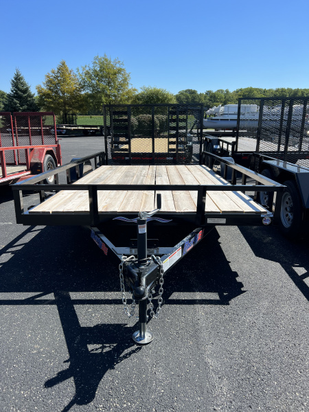 New 2026 Liberty 83" x 14' (12' + 2') Dovetail SA Utility w/ Full Width Mesh Ramps