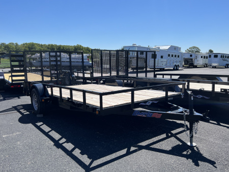 New 2026 Liberty 83" x 14' (12' + 2') Dovetail SA Utility w/ Full Width Mesh Ramps