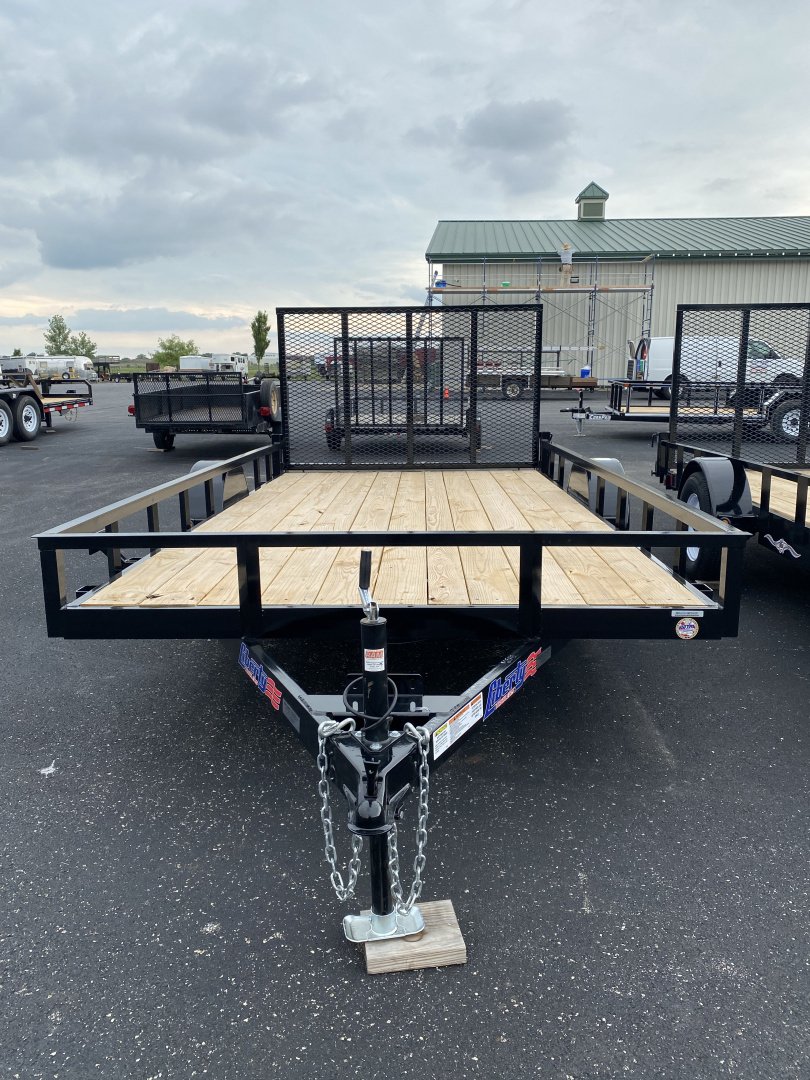 New 2026 Liberty 83" x 14' Single Axle Utility w/ Full Width Mesh Ramp