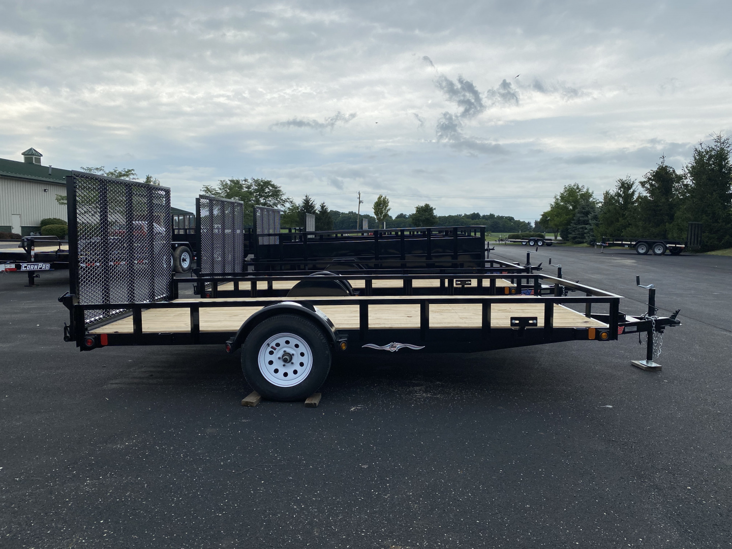 New 2026 Liberty 83" x 14' Single Axle Utility w/ Full Width Mesh Ramp