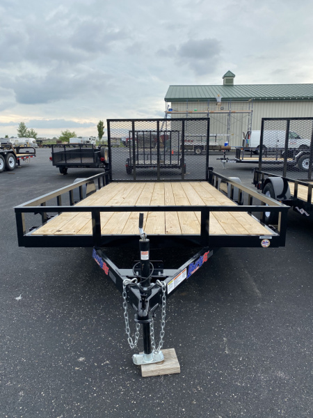 New 2026 Liberty 83" x 14' Single Axle Utility w/ Full Width Mesh Ramp