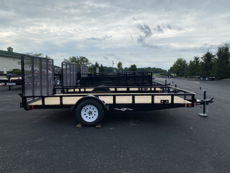 New 2026 Liberty 83" x 14' Single Axle Utility w/ Full Width Mesh Ramp