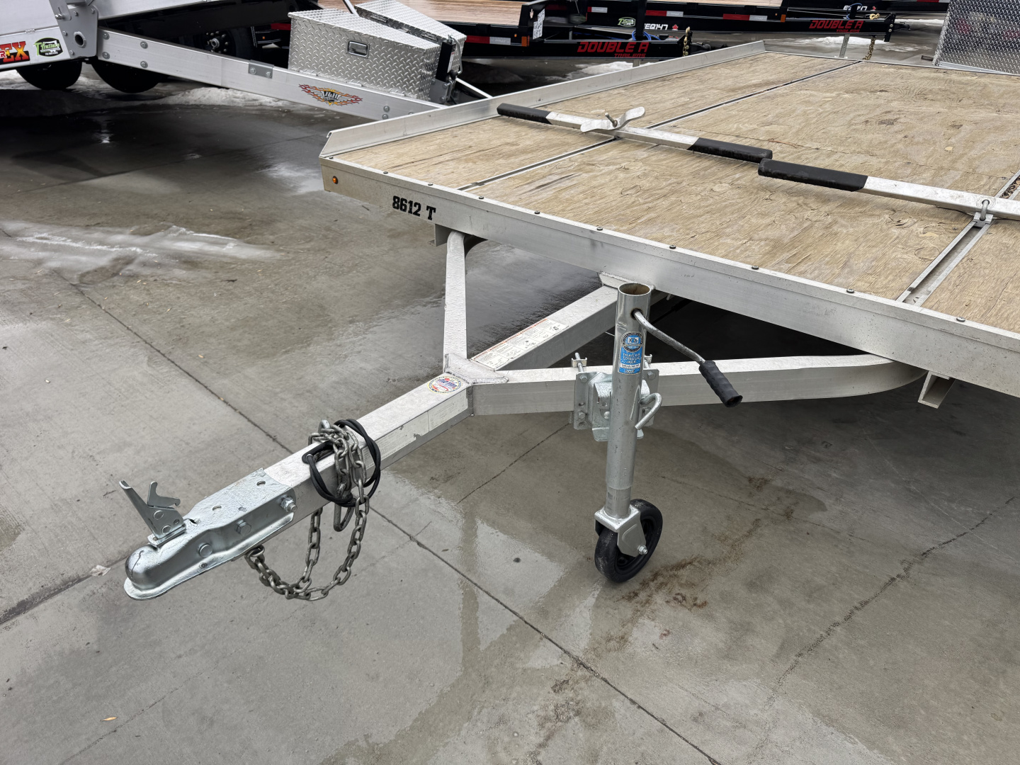 Used 2018 Alumna 2 place TILT Snowmobile Trailer