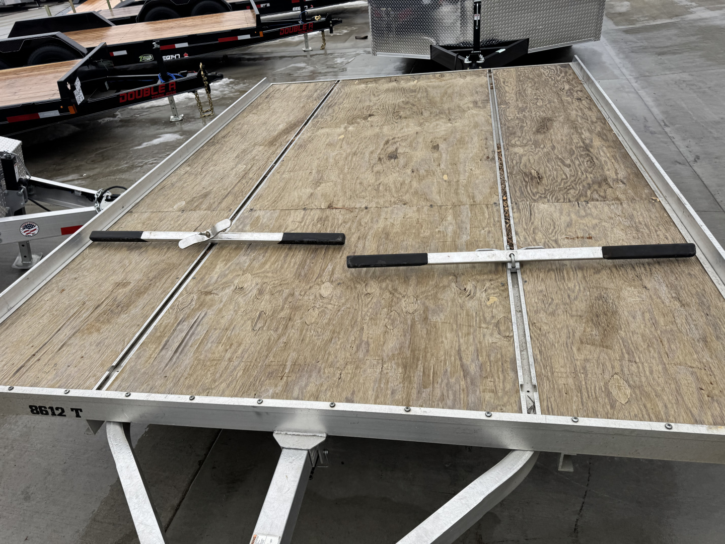 Used 2018 Alumna 2 place TILT Snowmobile Trailer