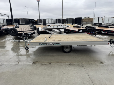 Used 2018 Alumna 2 place TILT Snowmobile Trailer