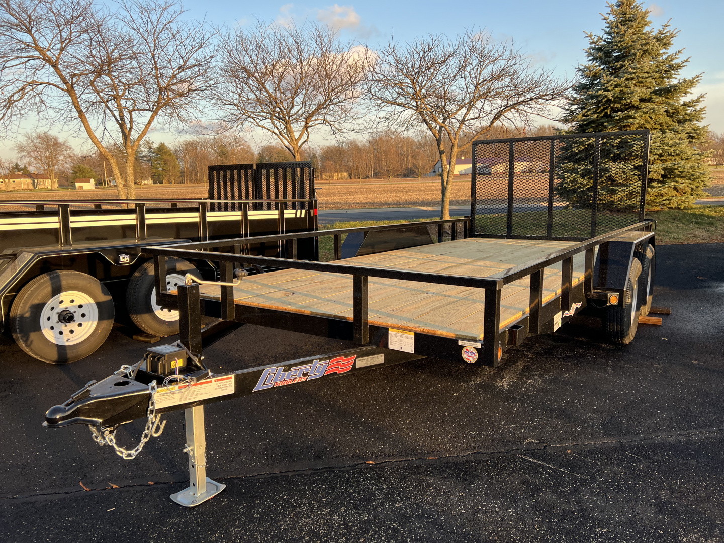 New 2026 Liberty 83" x 16' Tandem Axle Utility w/ Full Width Mesh Ramp
