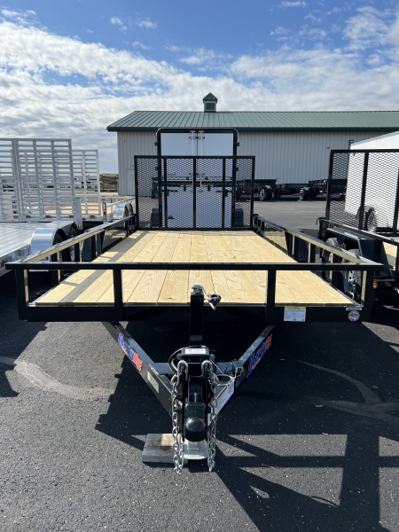 New 2026 Liberty 83" x 16' Tandem Axle Utility w/ Full Width Mesh Ramp