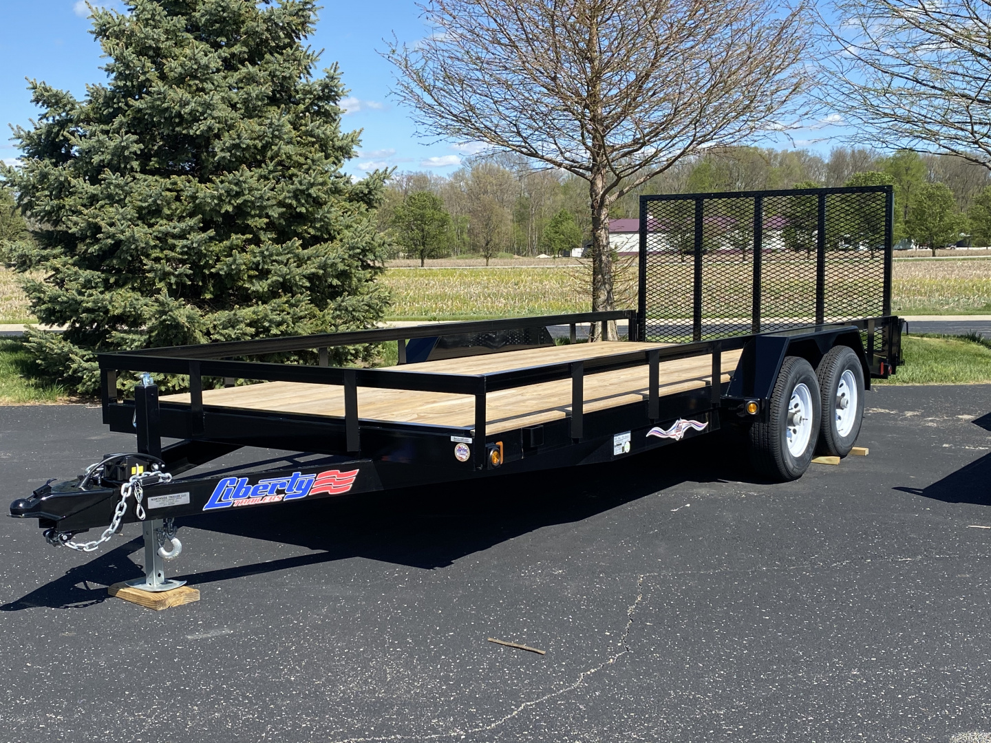 New 2026 Liberty 83" x 18' (16' + 2') TA Utility w/ Full Width Mesh Ramp