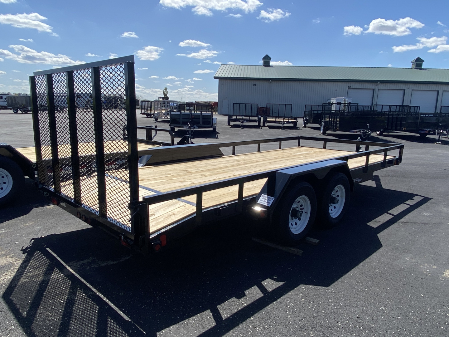 New 2026 Liberty 83" x 18' (16' + 2') TA Utility w/ Full Width Mesh Ramp