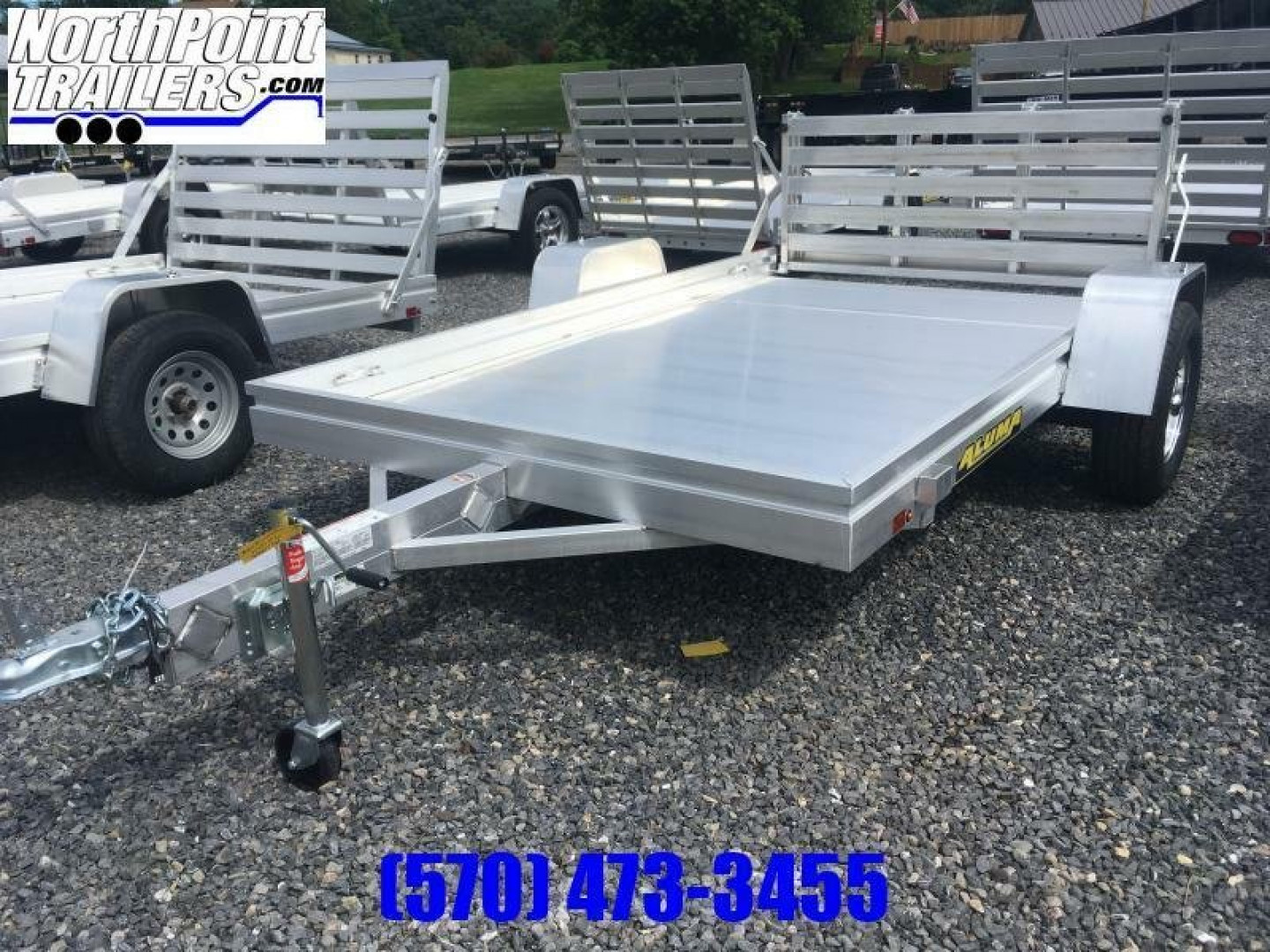 New 2027 ALUMA 72" x 10' Tailgate Utility Trailer