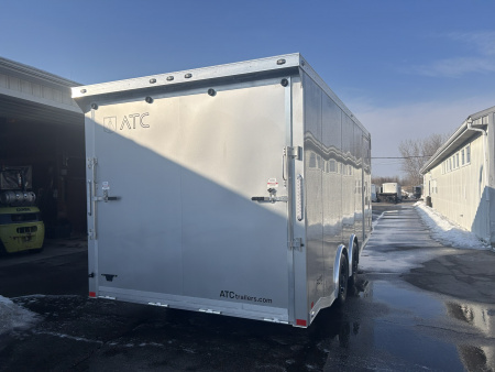 New 2026 ATC 20 FT ROM 400 ALUMINUM ENCLOSED CAR HAULER WITH ESCAPE DOOR