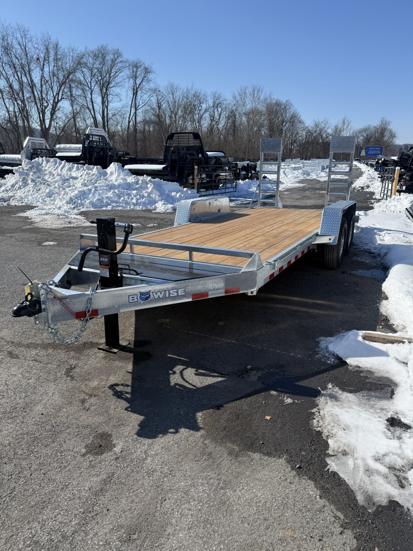 New 2026 BWISE 18' - 14K EQUIPMENT TRAILER - GALVANIZED FINISH