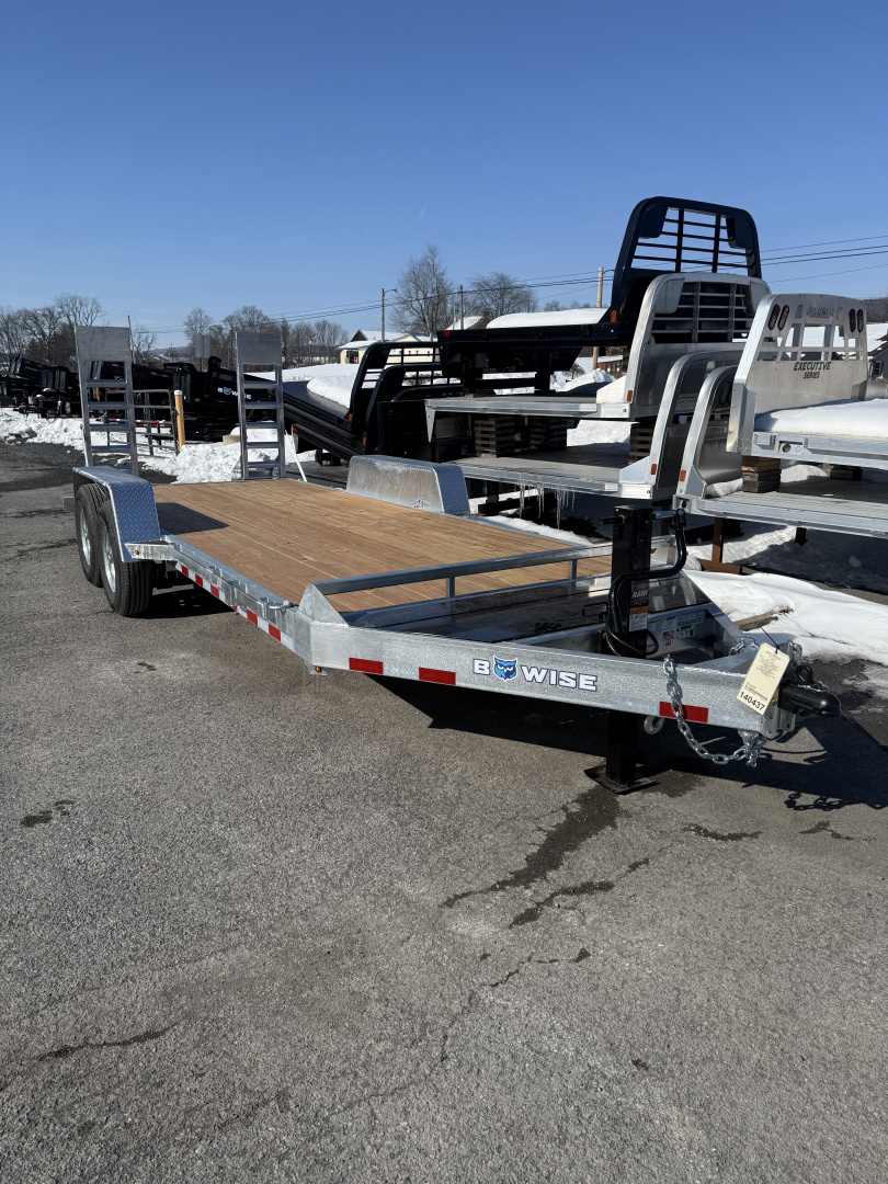 New 2026 BWISE 18' - 14K EQUIPMENT TRAILER - GALVANIZED FINISH