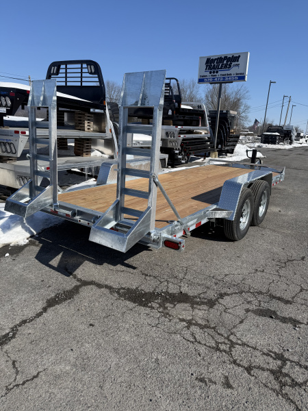 New 2026 BWISE 18' - 14K EQUIPMENT TRAILER - GALVANIZED FINISH
