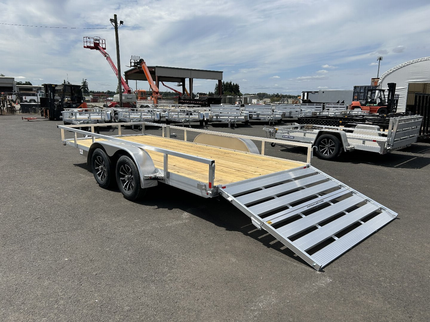 New 2025 H&H Trailers 7X16 Aluminum Tube Top Utility Tandem 7K GVWR