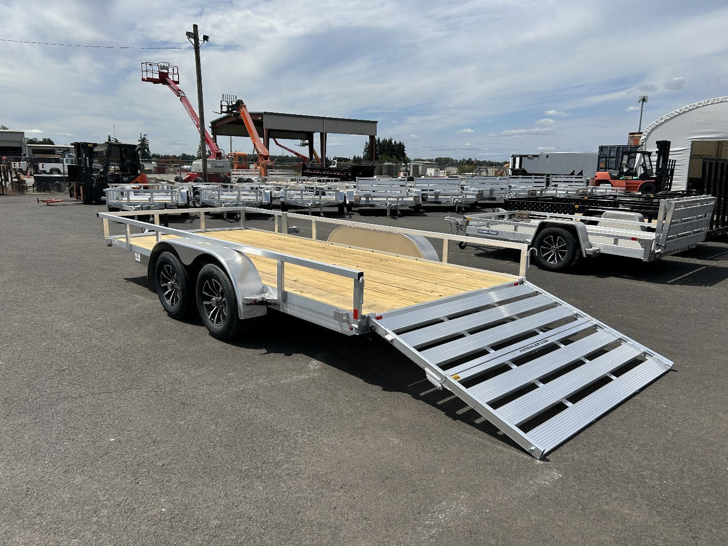 New 2025 H&H Trailers 7X16 Aluminum Tube Top Utility Tandem 7K GVWR