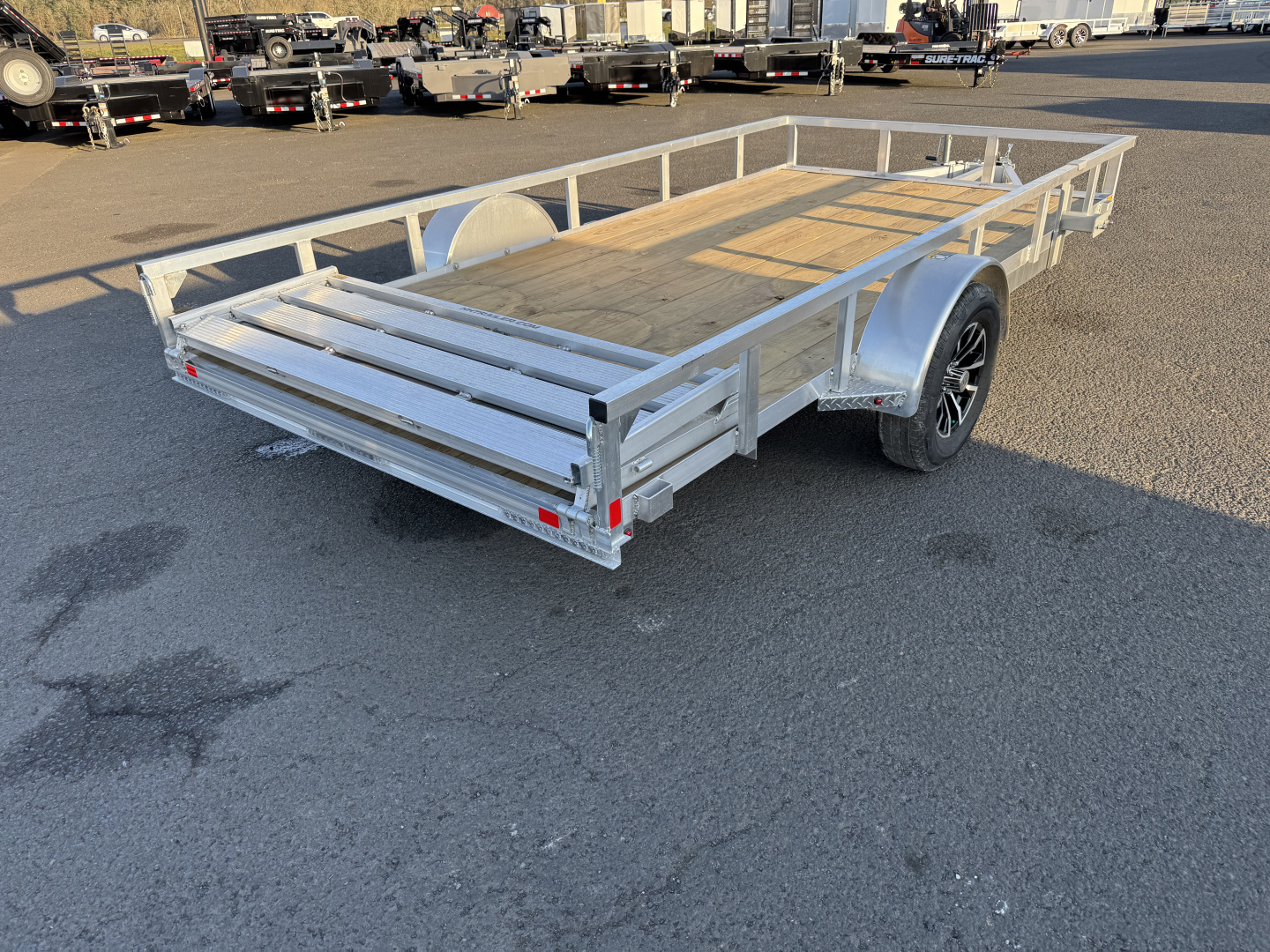 New 2026 H&H 7X14 Aluminum Utility Trailer 3K GVWR