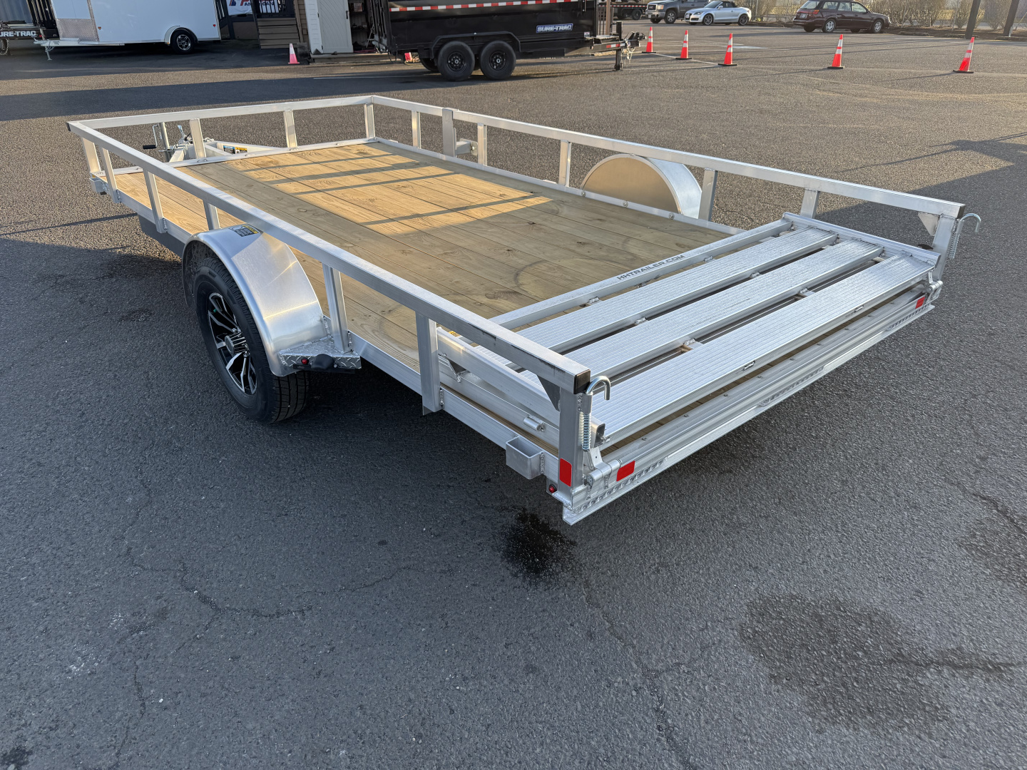 New 2026 H&H 7X14 Aluminum Utility Trailer 3K GVWR