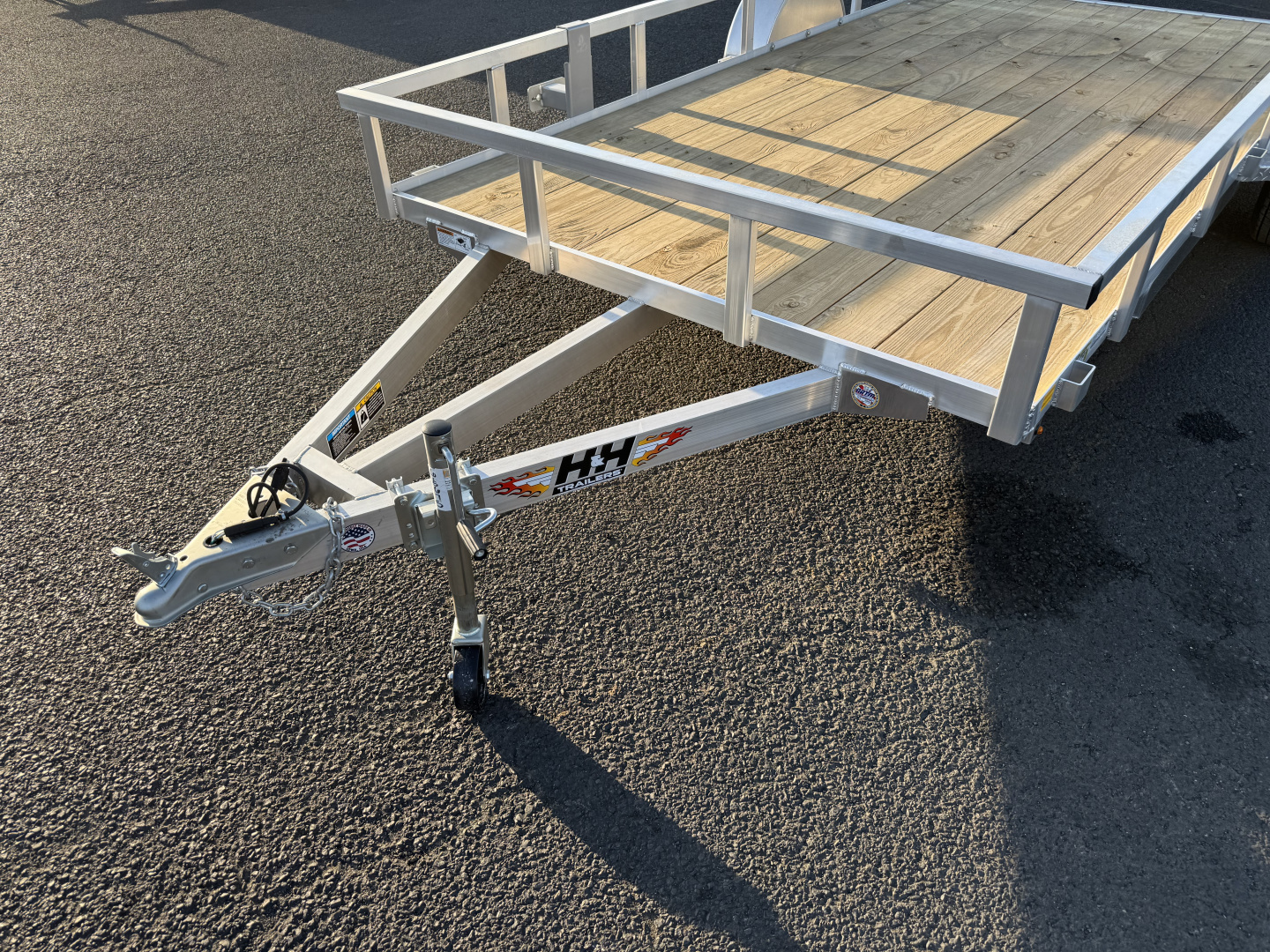 New 2026 H&H 7X14 Aluminum Utility Trailer 3K GVWR