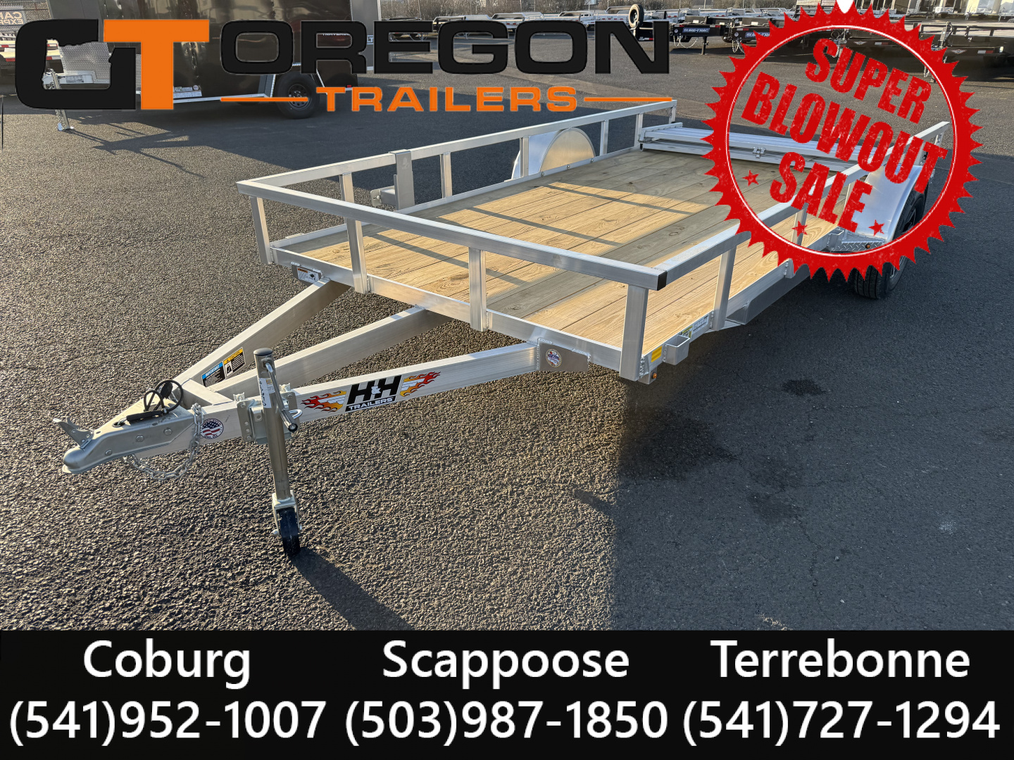 New 2026 H&H Trailers H&H Aluminum Open Utility Trailer