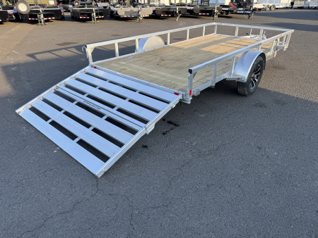New 2026 H&H 7X14 Aluminum Utility Trailer 3K GVWR