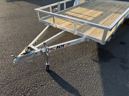 New 2026 H&H 7X14 Aluminum Utility Trailer 3K GVWR