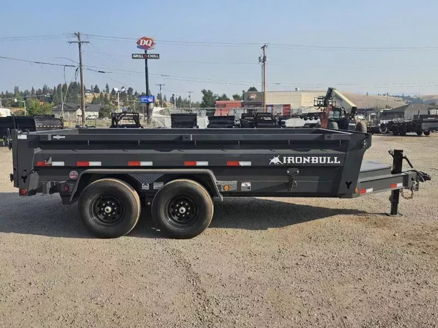 New 2026 Iron Bull 7x14 15k Low-Pro Dump Trailer