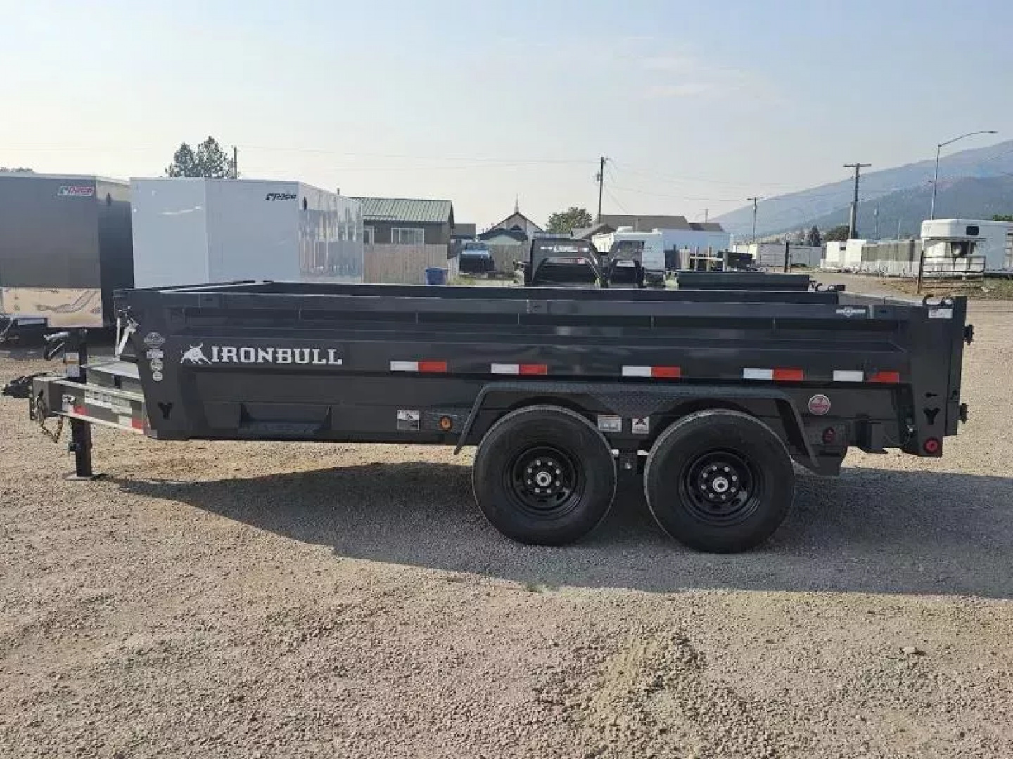 New 2026 Iron Bull 7x14 15k Low-Pro Dump Trailer