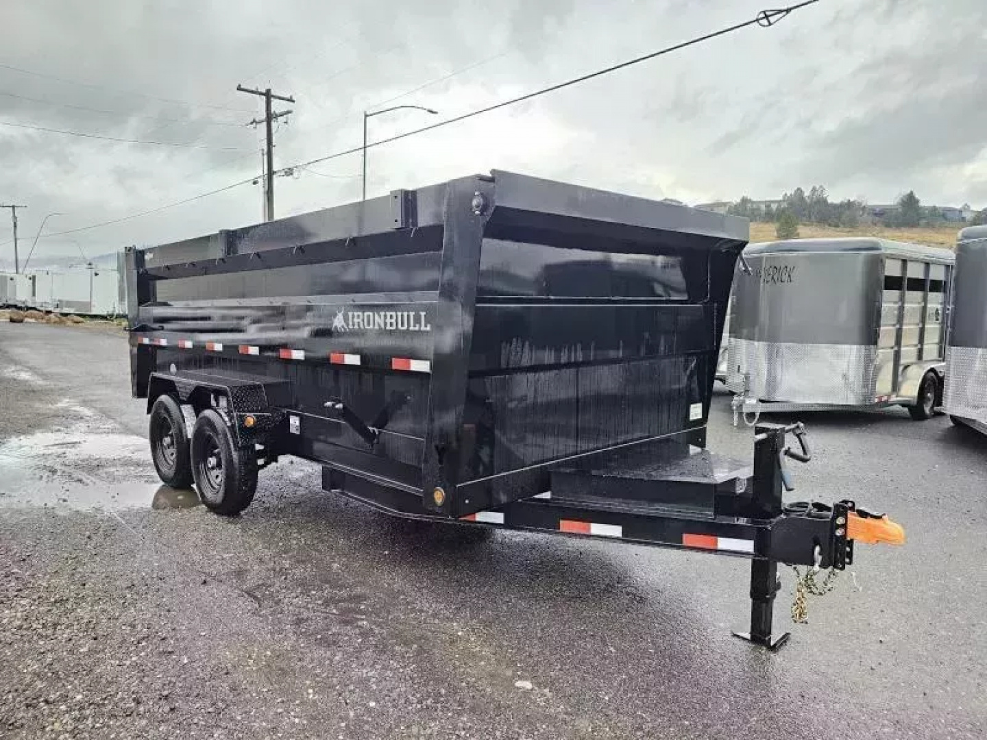 New 2026 Iron Bull 7x16 15k Dump Trailer w/48" Sides