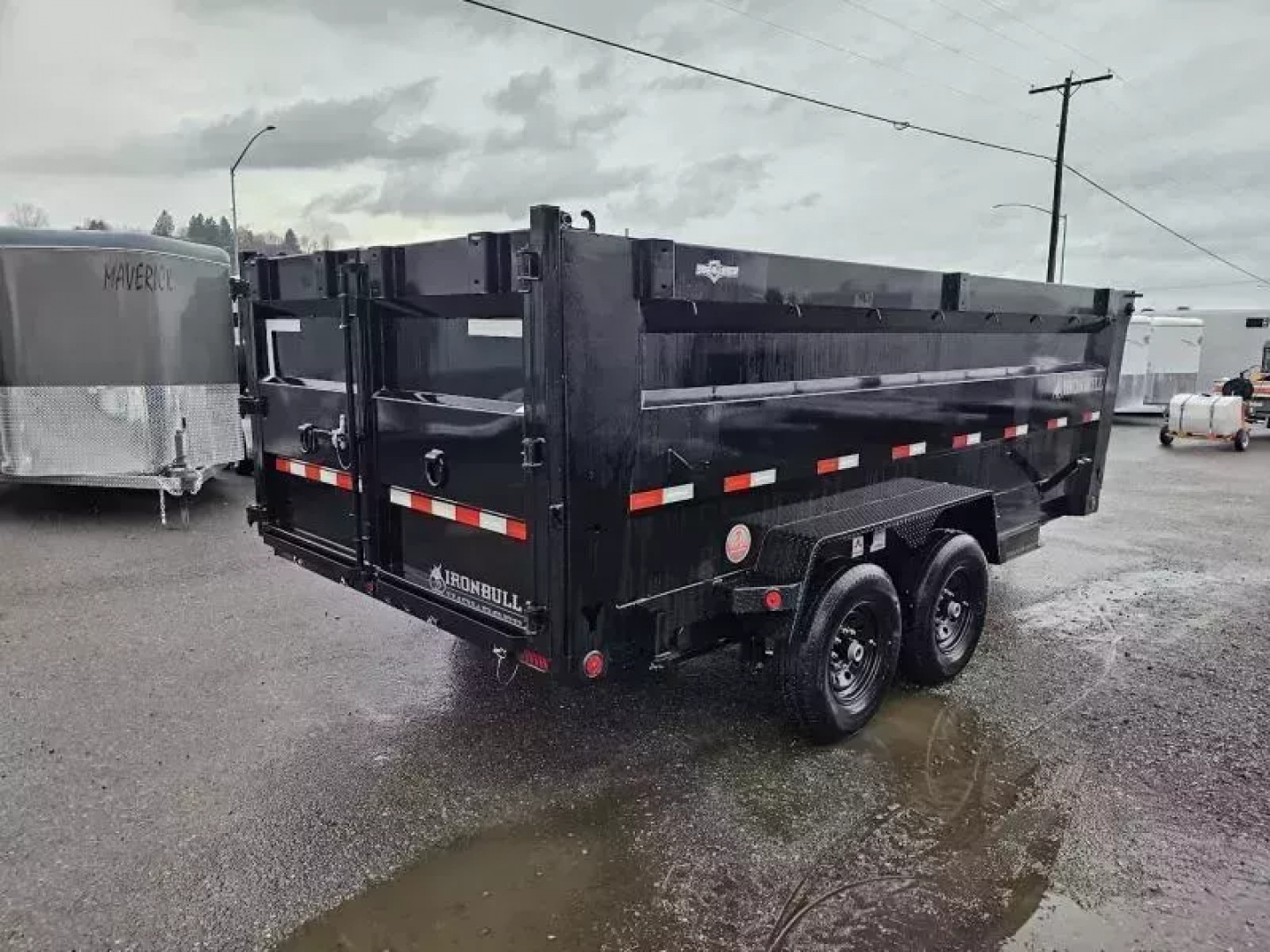 New 2026 Iron Bull 7x16 15k Dump Trailer w/48" Sides