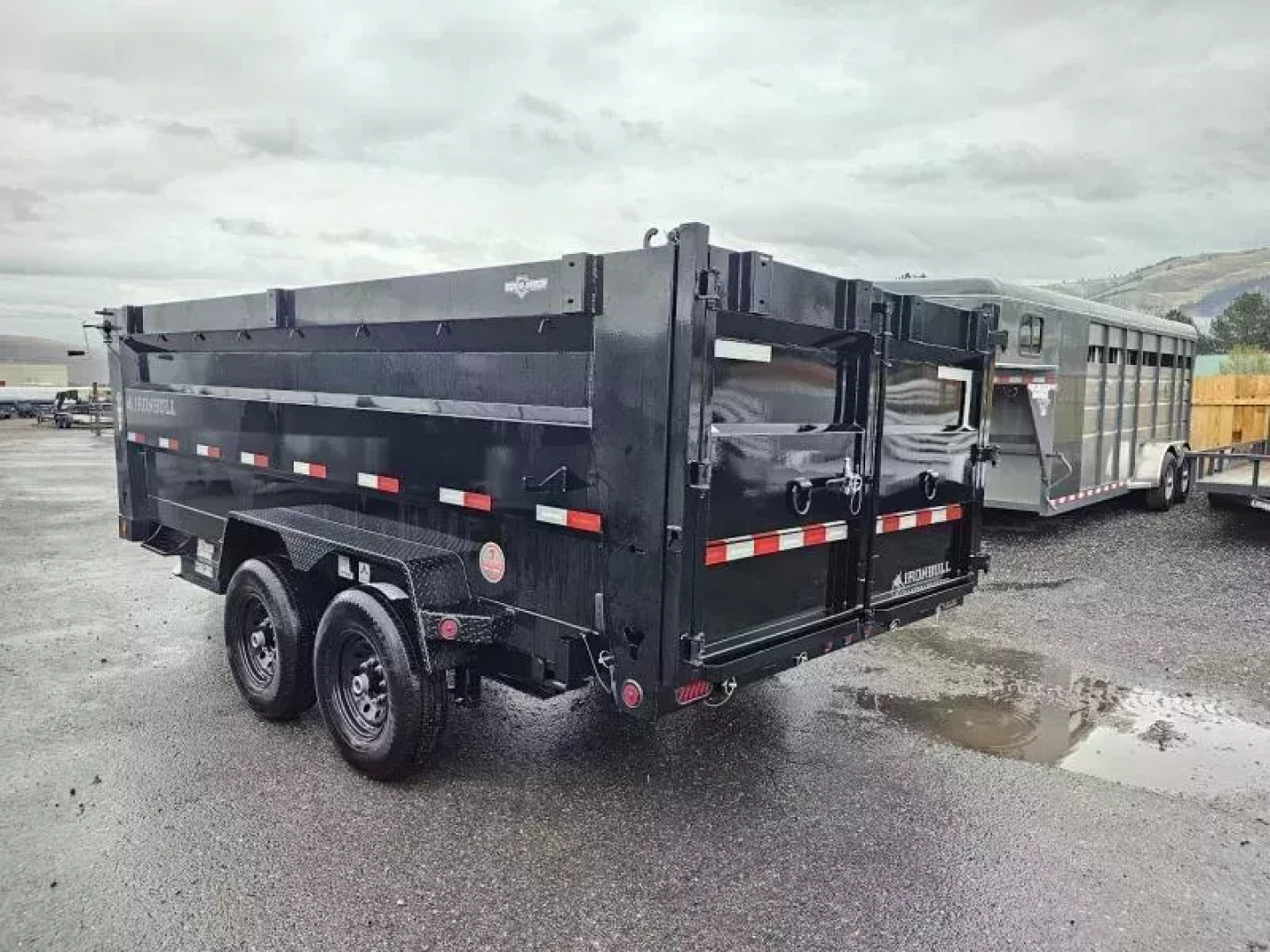 New 2026 Iron Bull 7x16 15k Dump Trailer w/48" Sides