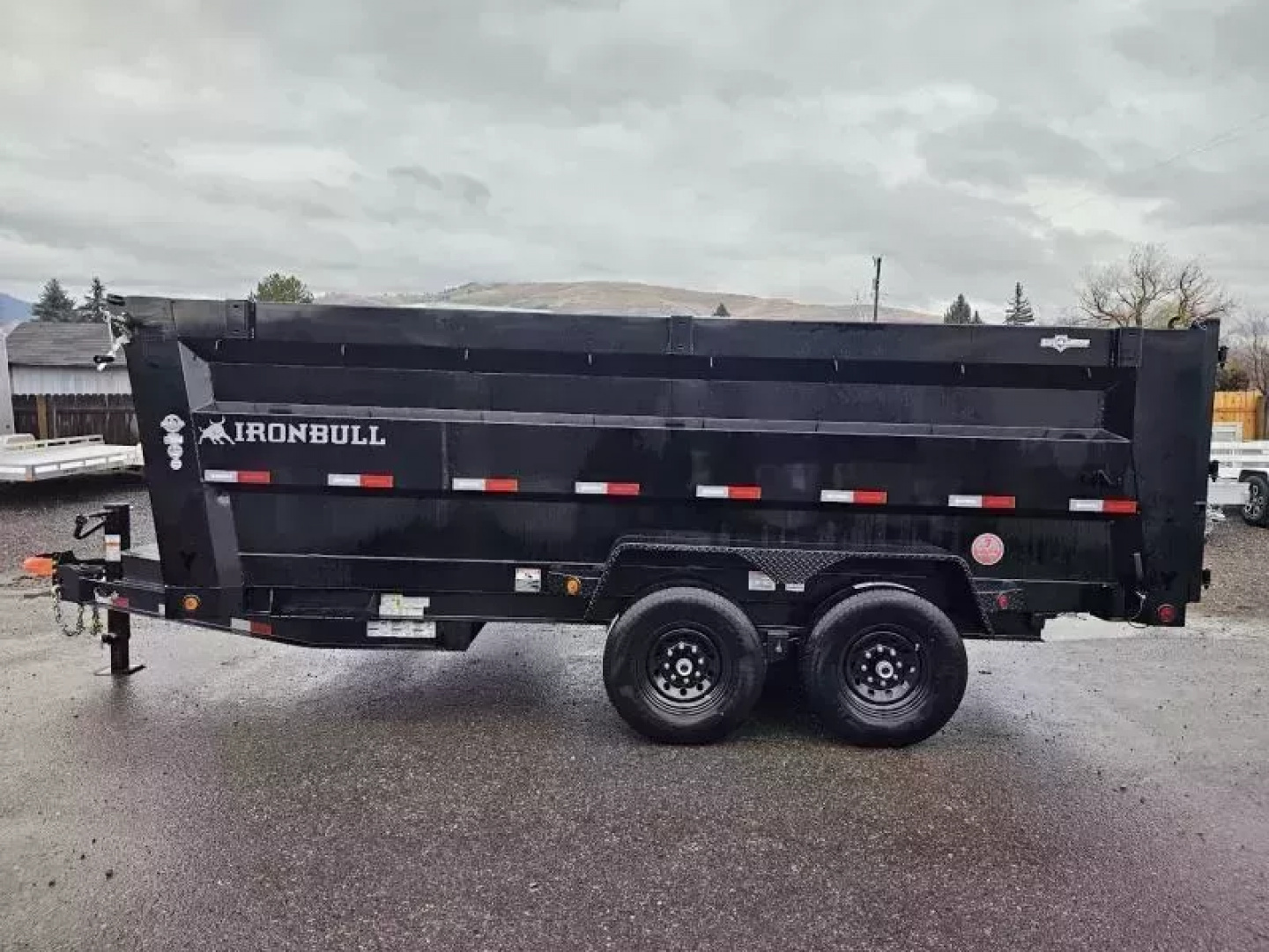 New 2026 Iron Bull 7x16 15k Dump Trailer w/48" Sides
