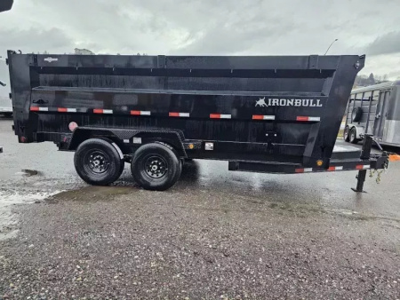 New 2026 Iron Bull 7x16 15k Dump Trailer w/48" Sides