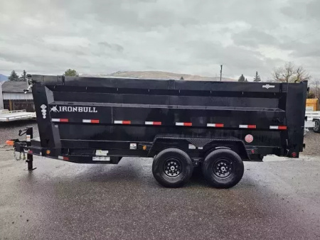 New 2026 Iron Bull 7x16 15k Dump Trailer w/48" Sides