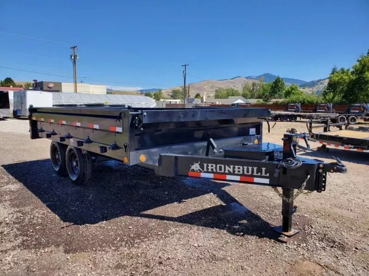 New 2026 Iron Bull 8x14 15k Deckover Dump Trailer