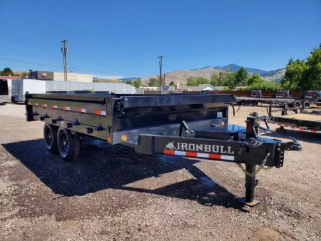 New 2026 Iron Bull 8x14 15k Deckover Dump Trailer