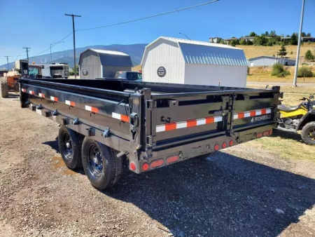 New 2026 Iron Bull 8x14 15k Deckover Dump Trailer