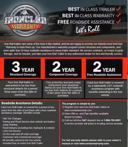 New 2026 Iron Bull 7x14 15k Dump Trailer