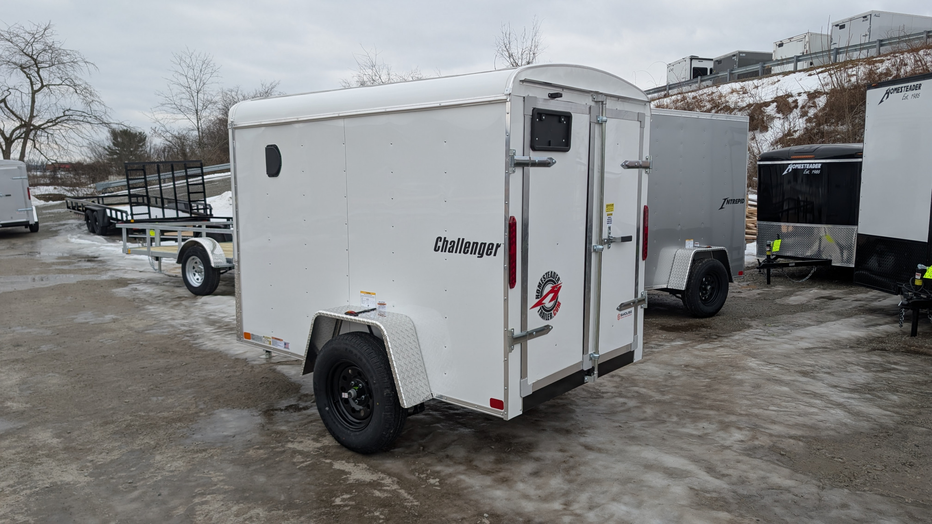 New 2026 Homesteader 5x8 Challenger Cargo Trailer w/ Barn Doors