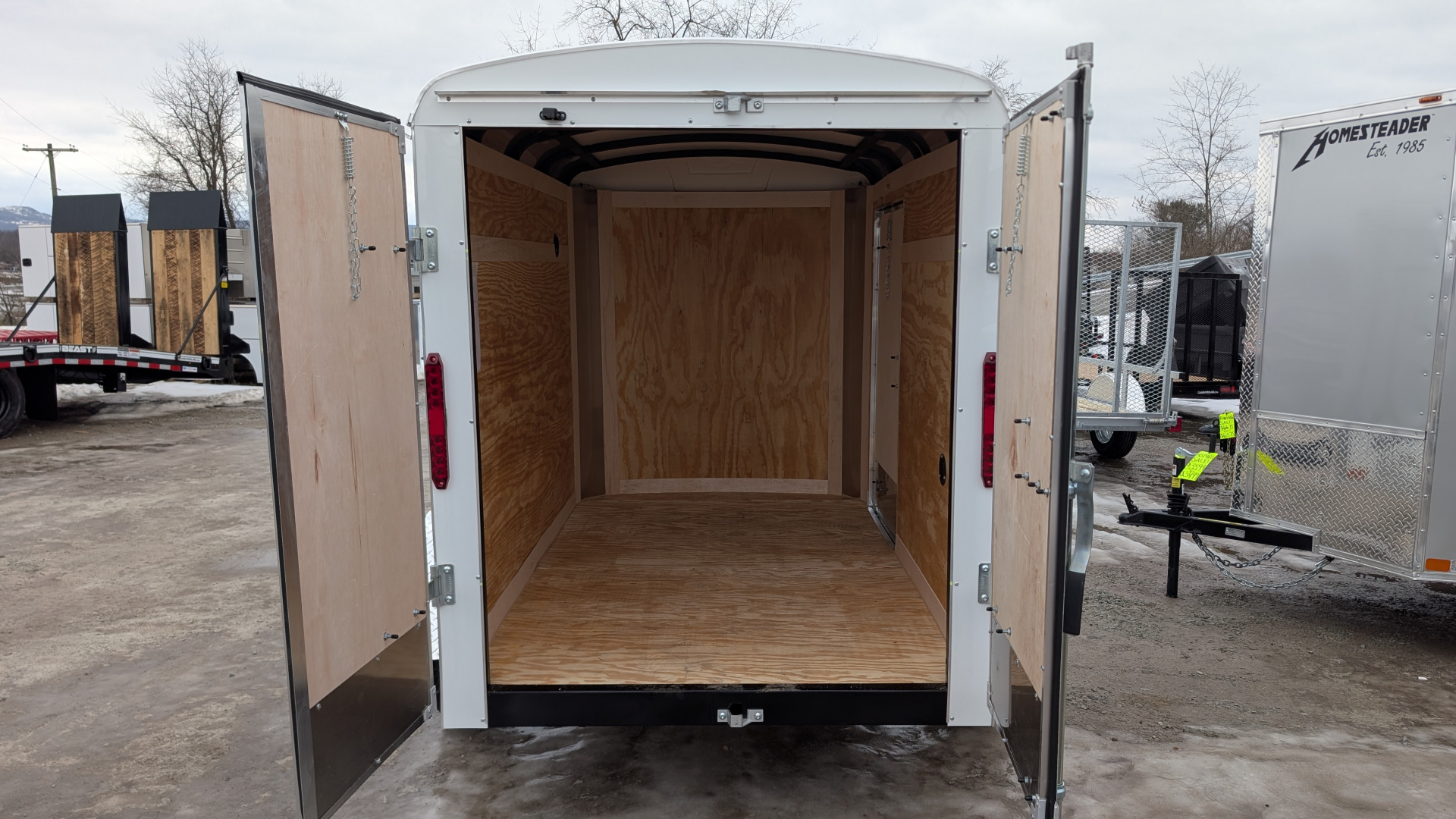 New 2026 Homesteader 5x8 Challenger Cargo Trailer w/ Barn Doors