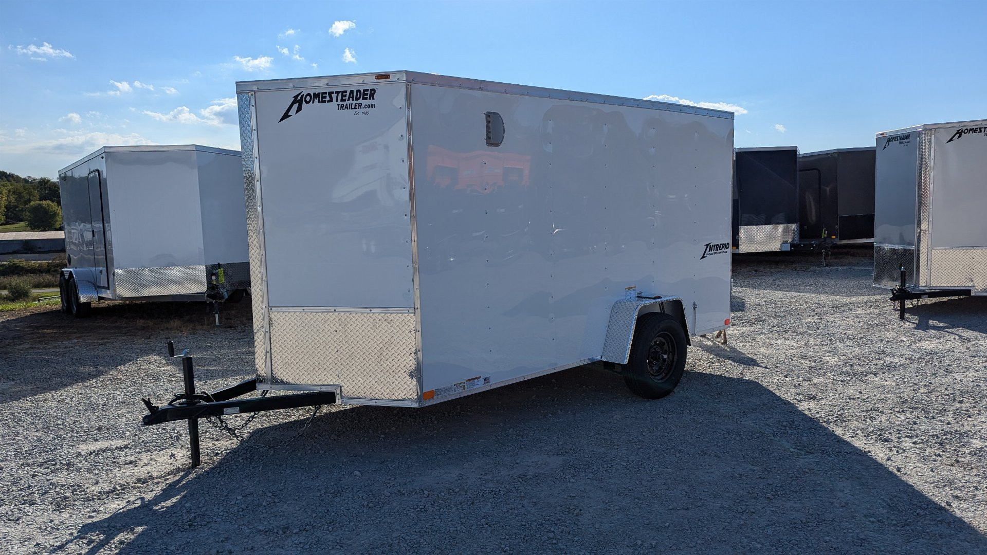 New 2026 Homesteader 6x10 Intrepid V-Nose Cargo Trailer w/ Barn Doors