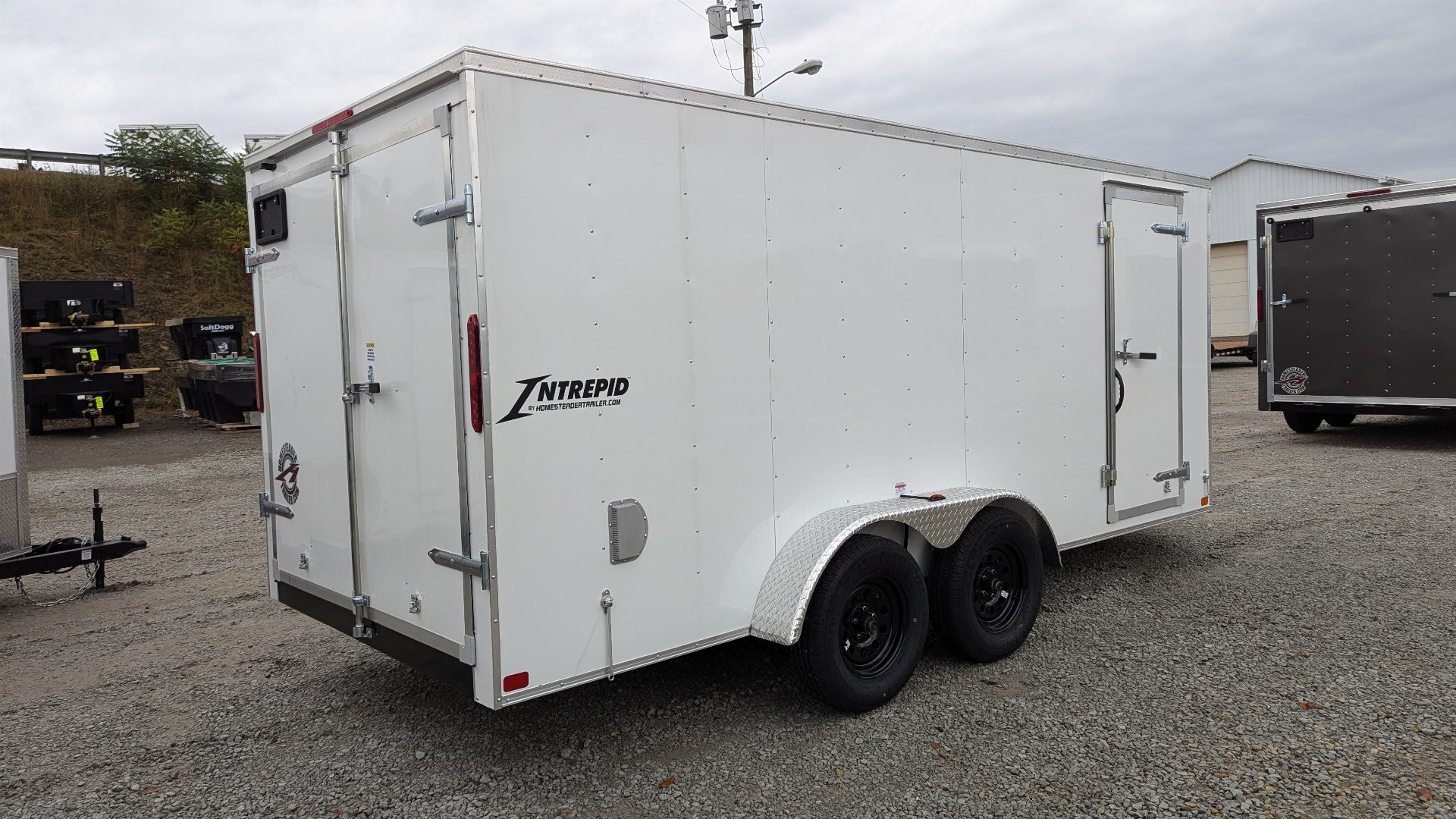 New 2026 Homesteader 7x16 Intrepid V-Nose Cargo Trailer w/ Barn Doors