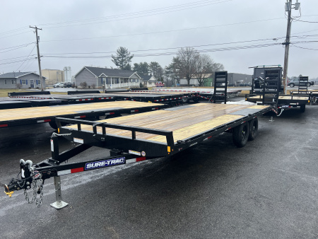 New 2026 Sure-Trac 8.5x22 (19+3) 10K Low Profile Deckover Trailer